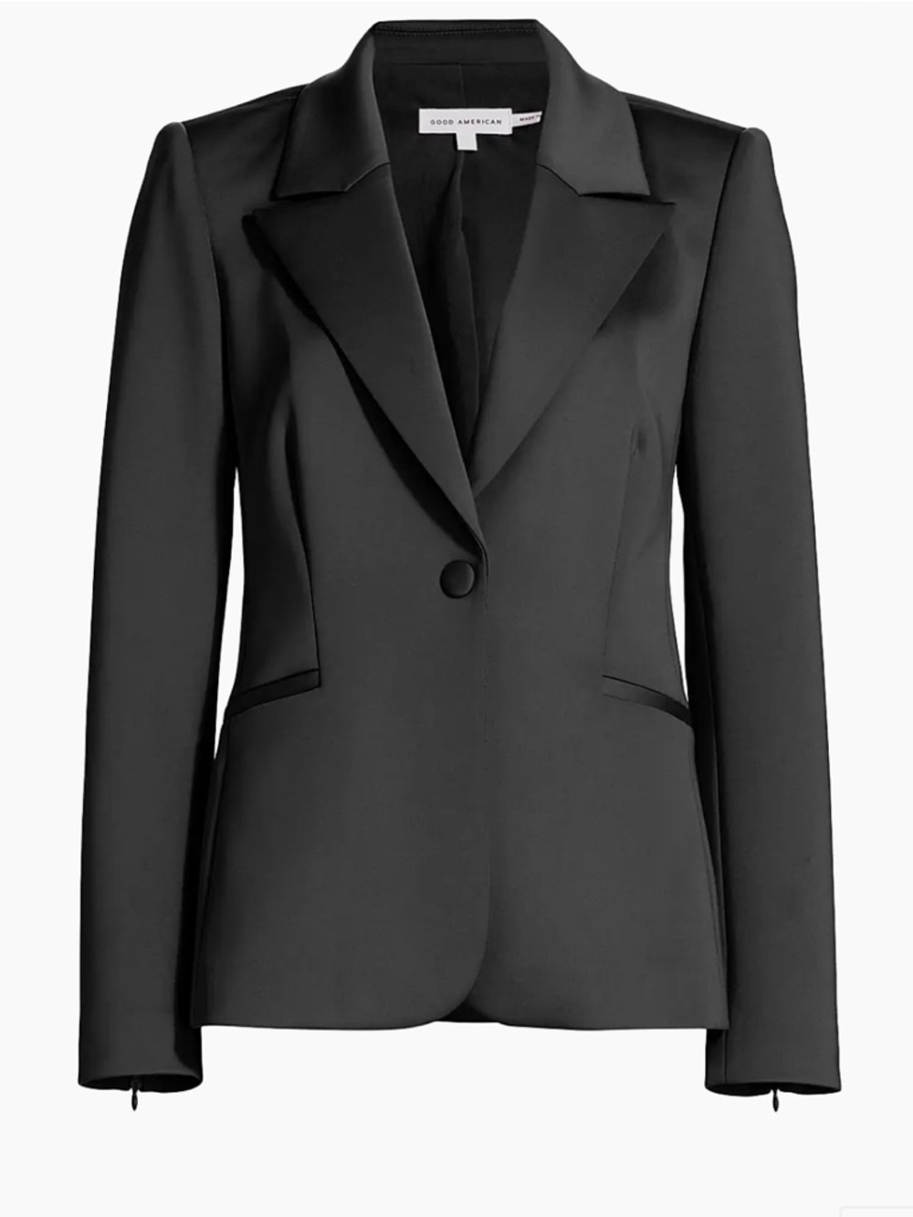 Good American single button Scuba Blazer - 3 - large NWT